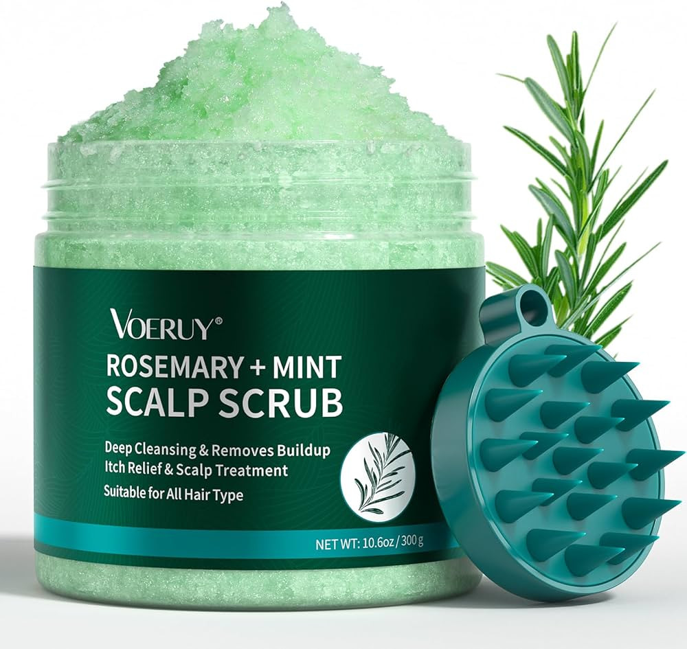 Scalp Scrub, Rosemary Scalp Exfoliator Scrub Shampoo, 2-in-1 Scalp Treatment with Mint Oil, Hair ... | Amazon (US)