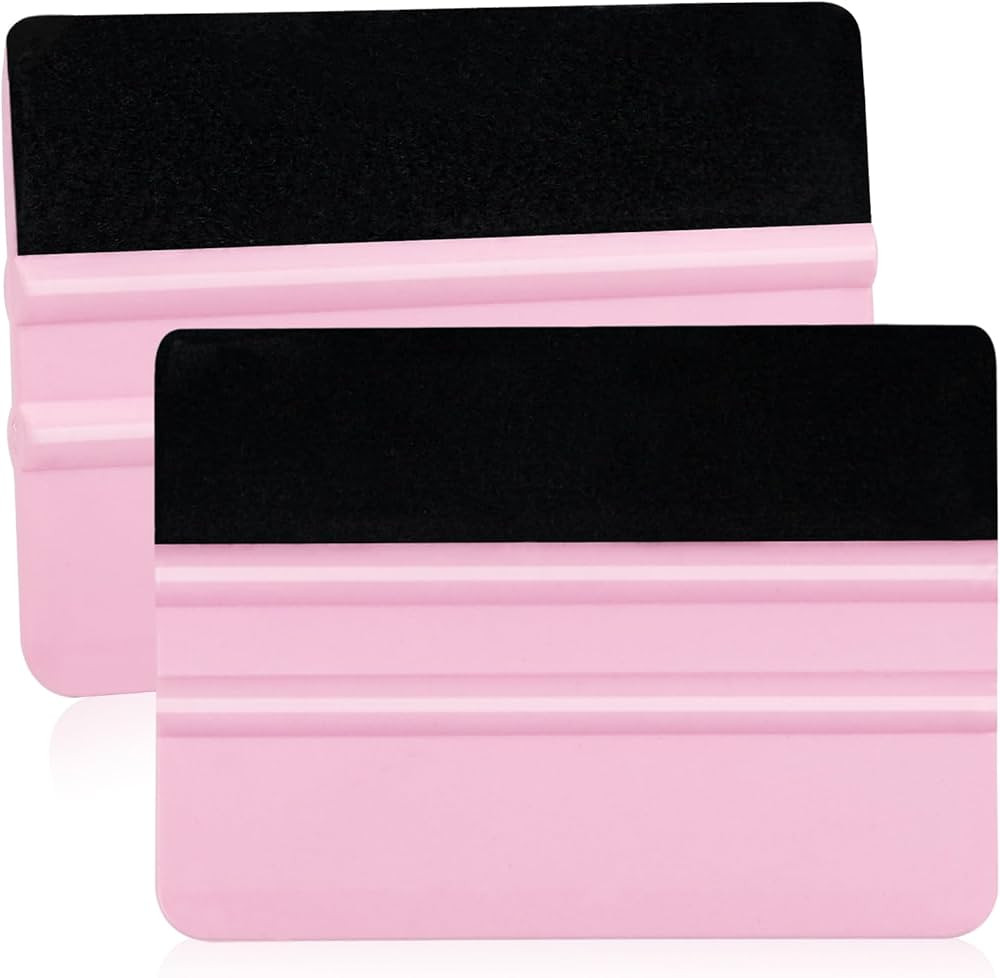 WRAPXPERT Squeegee for Vinyl,2Pack Pink Felt Squeegee,Vinyl Scraper Tool for Crafting Vinyl Appli... | Amazon (US)