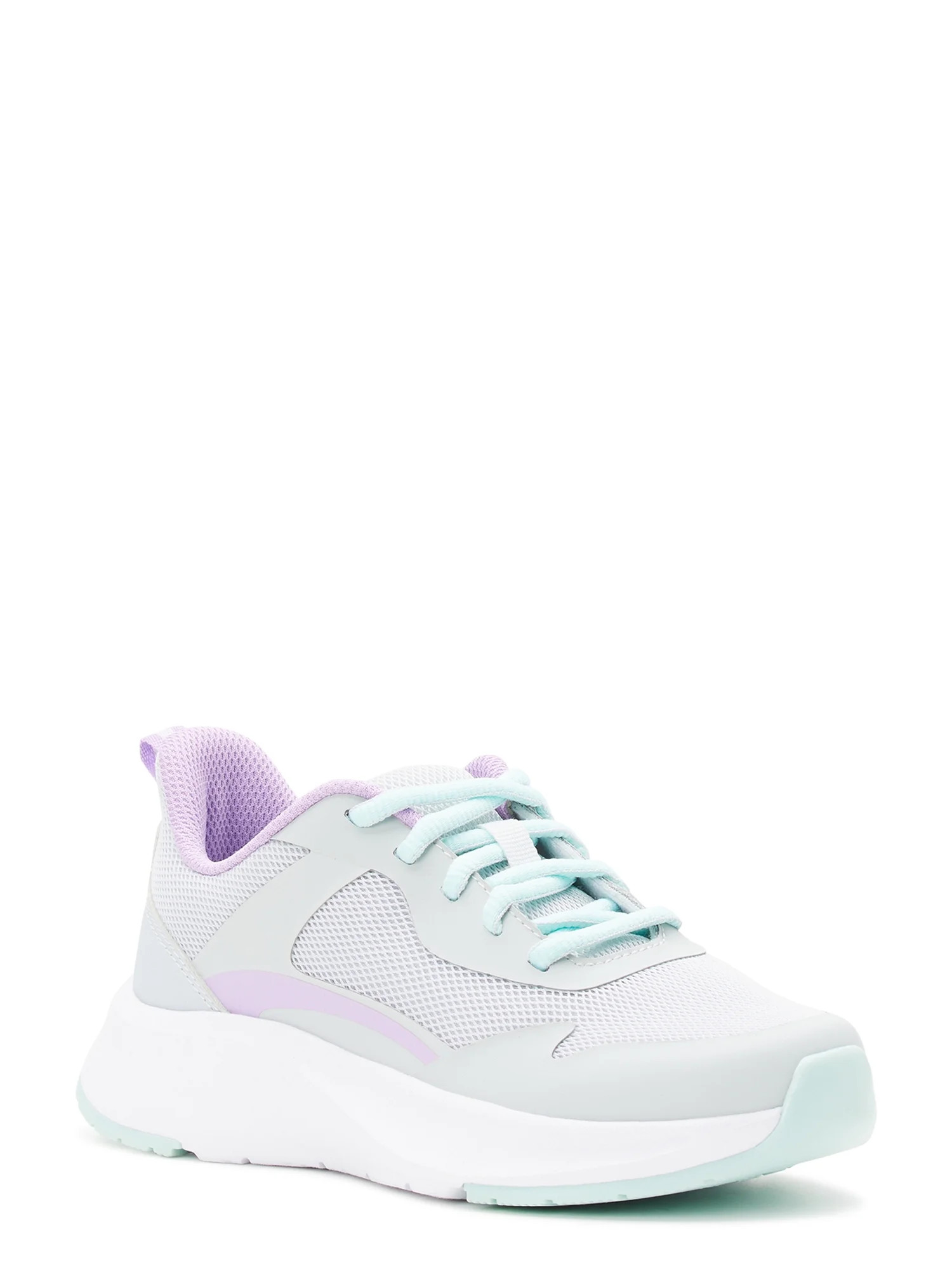 Athletic Works Little Girl & Big Girl Mesh Jogger Sneakers, Sizes 13-5 | Walmart (US)