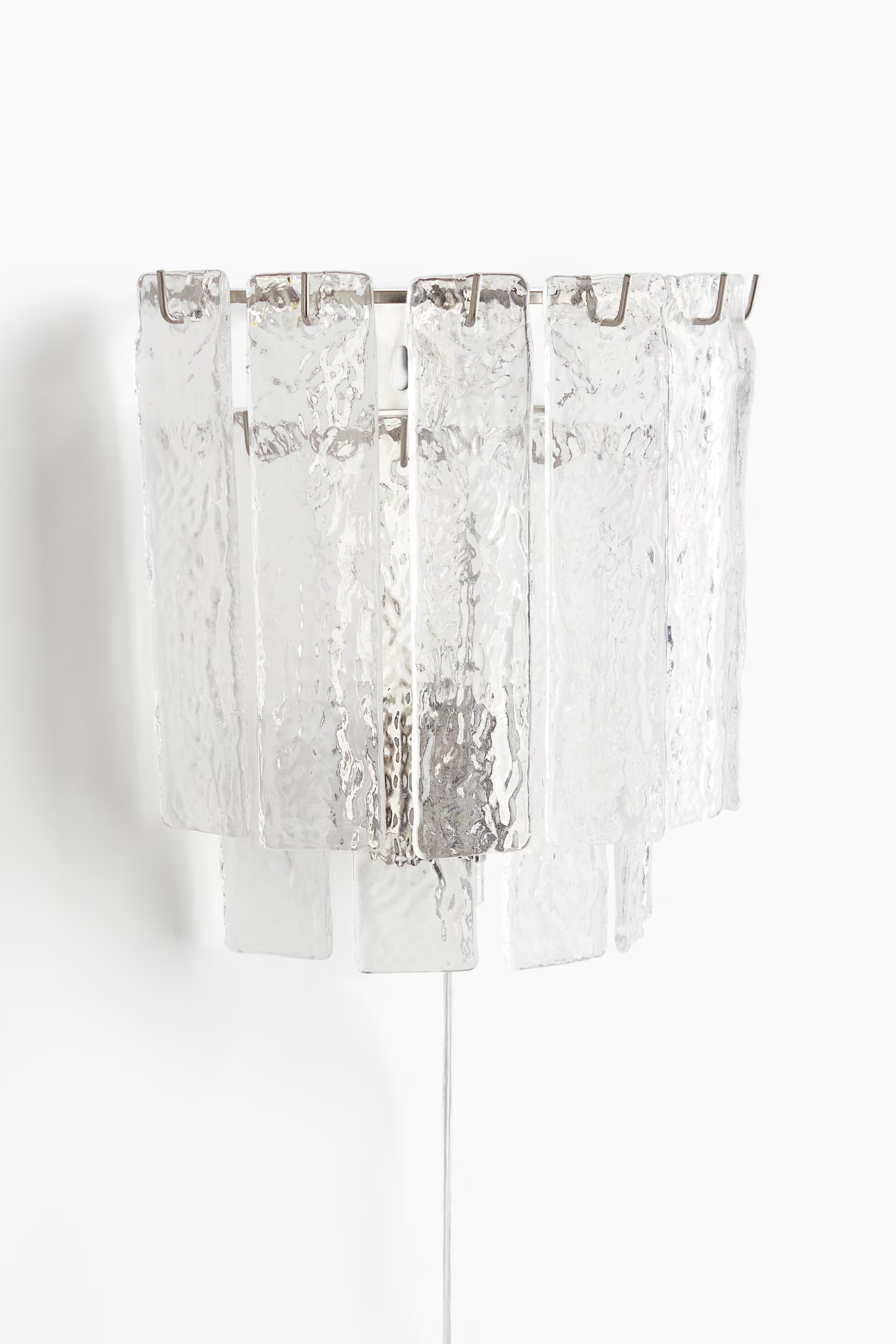 Metal wall lamp with glass prisms | H&M (UK, MY, IN, SG, PH, TW, HK)