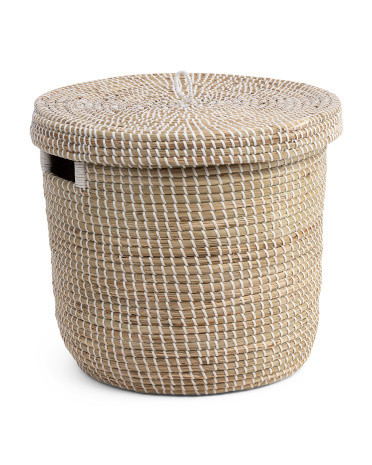 Round Basket With Lid | TJ Maxx
