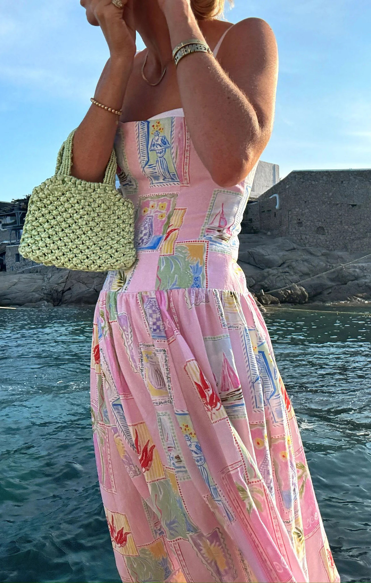 Hepburn Midi Dress ~ Summer Soleil Linen | Show Me Your Mumu