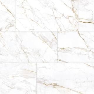 Daltile Kesler Marble Avorio 24 in. x 48 in. Polished Porcelain Floor and Wall Tile (15.5 sq. ft.... | The Home Depot