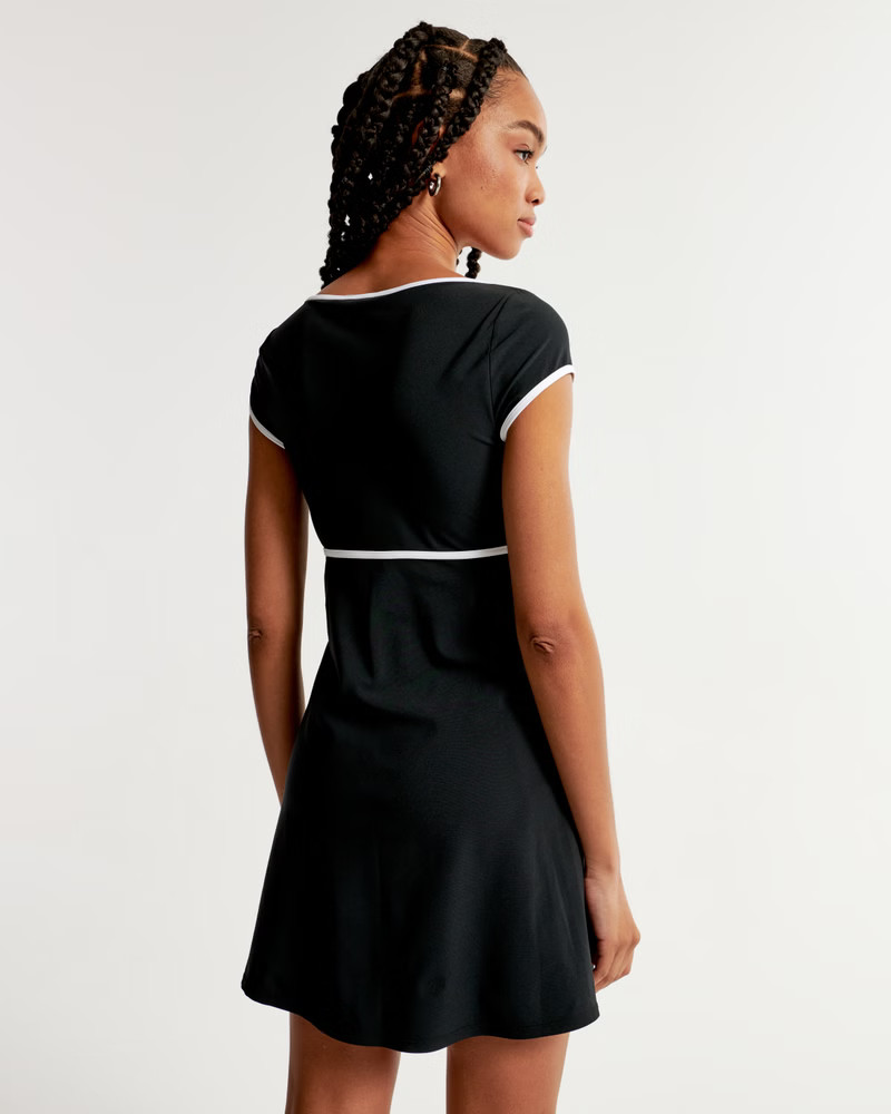 Short-Sleeve Traveler Mini Dress | Abercrombie & Fitch (US)