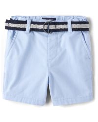 Baby And Toddler Boys Belted Chino Shorts - whirlwind | The Children's Place