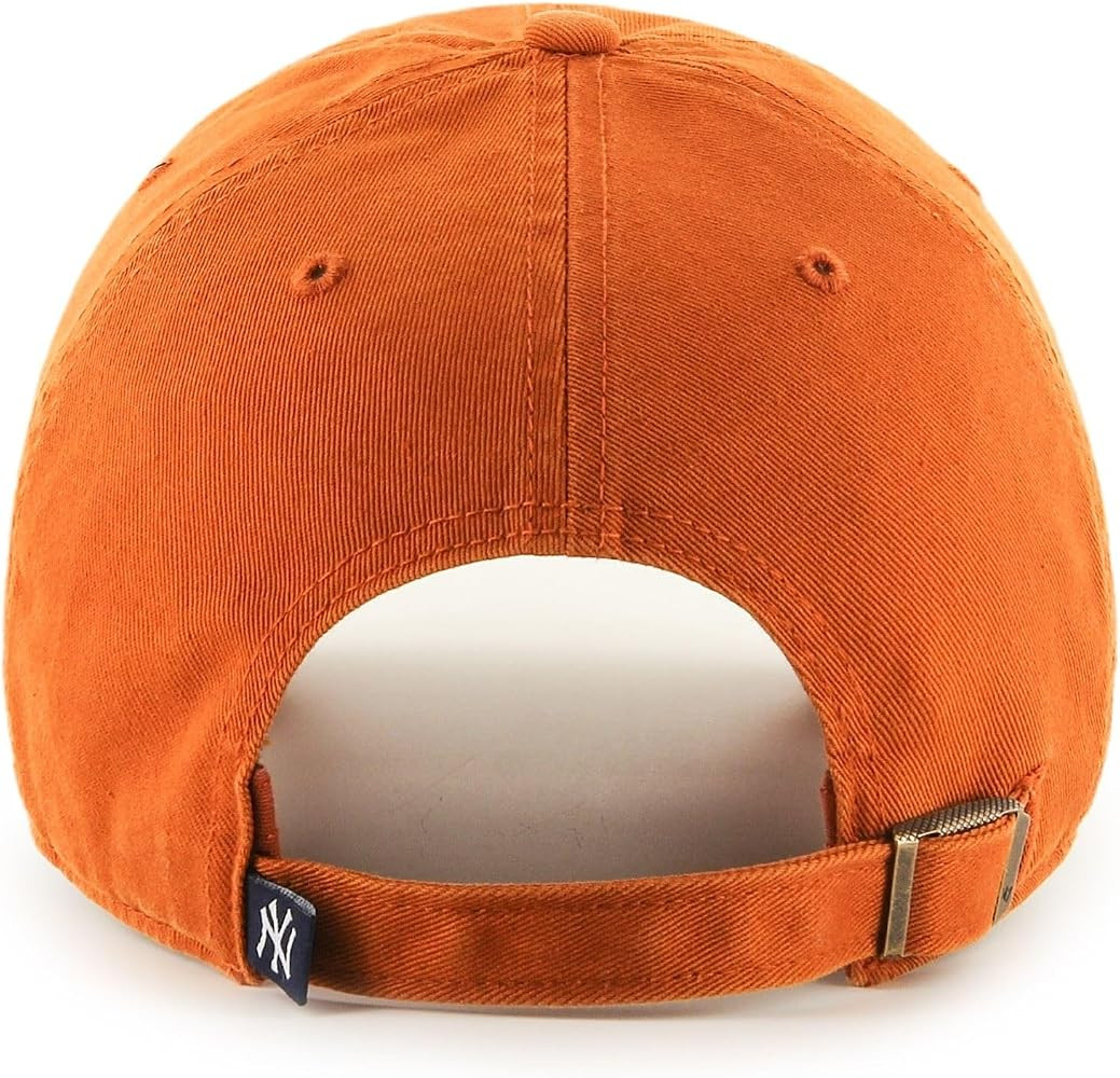 '47 New York Yankees Adjustable Cap Clean Up MLB, Orange/White, One Size | Amazon (US)
