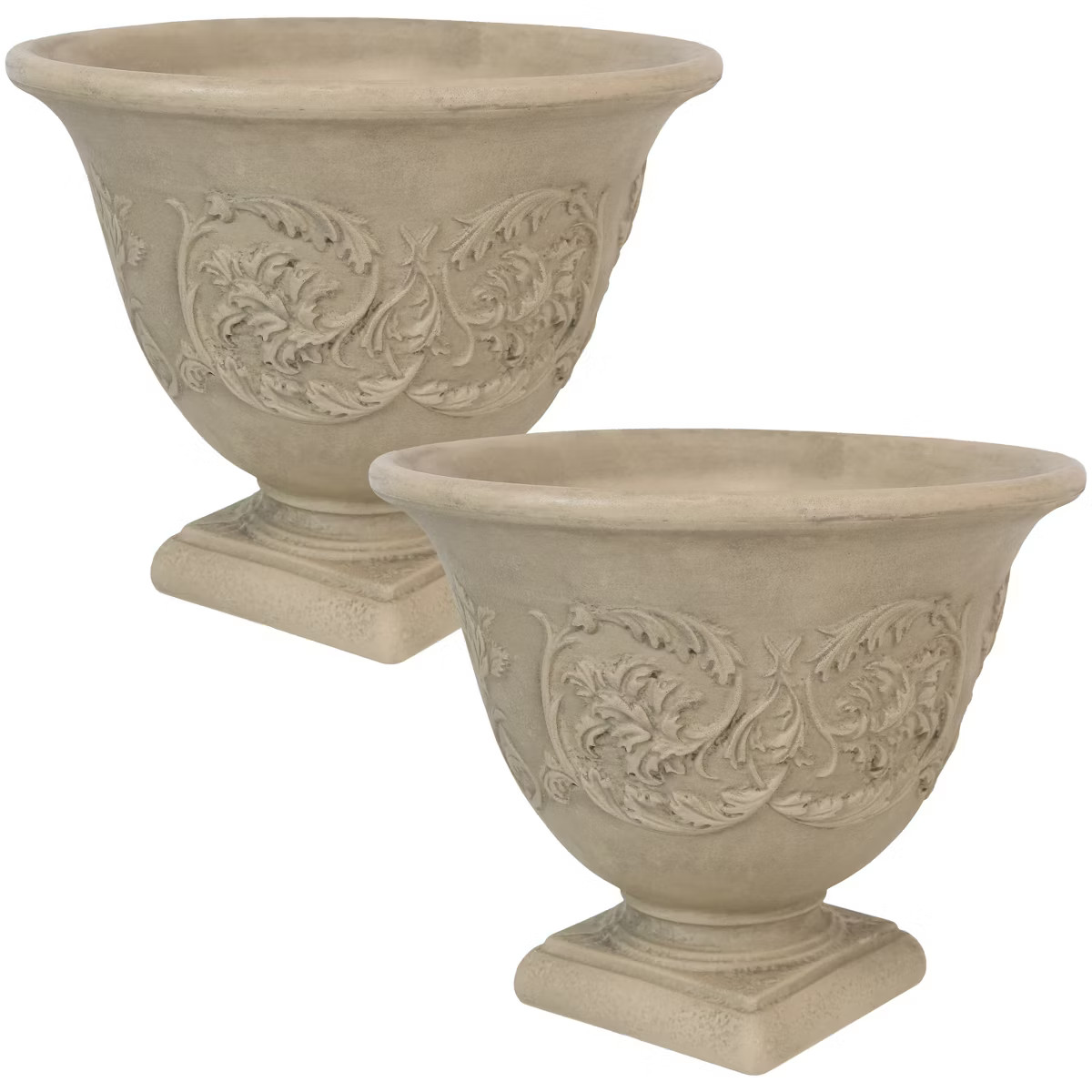Sunnydaze Indoor/Outdoor Patio, Garden, or Porch Weather-Resistant Double-Walled Darcy Flower Pot... | Target