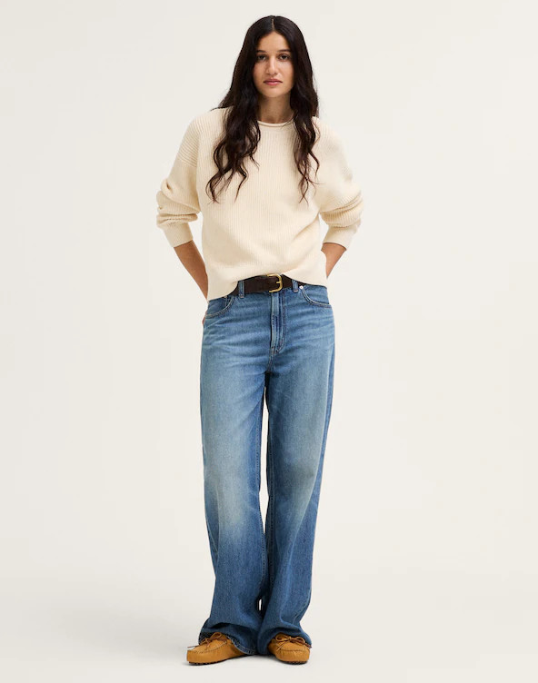 The Arden Crewneck Sweater in 100% Cotton | Madewell
