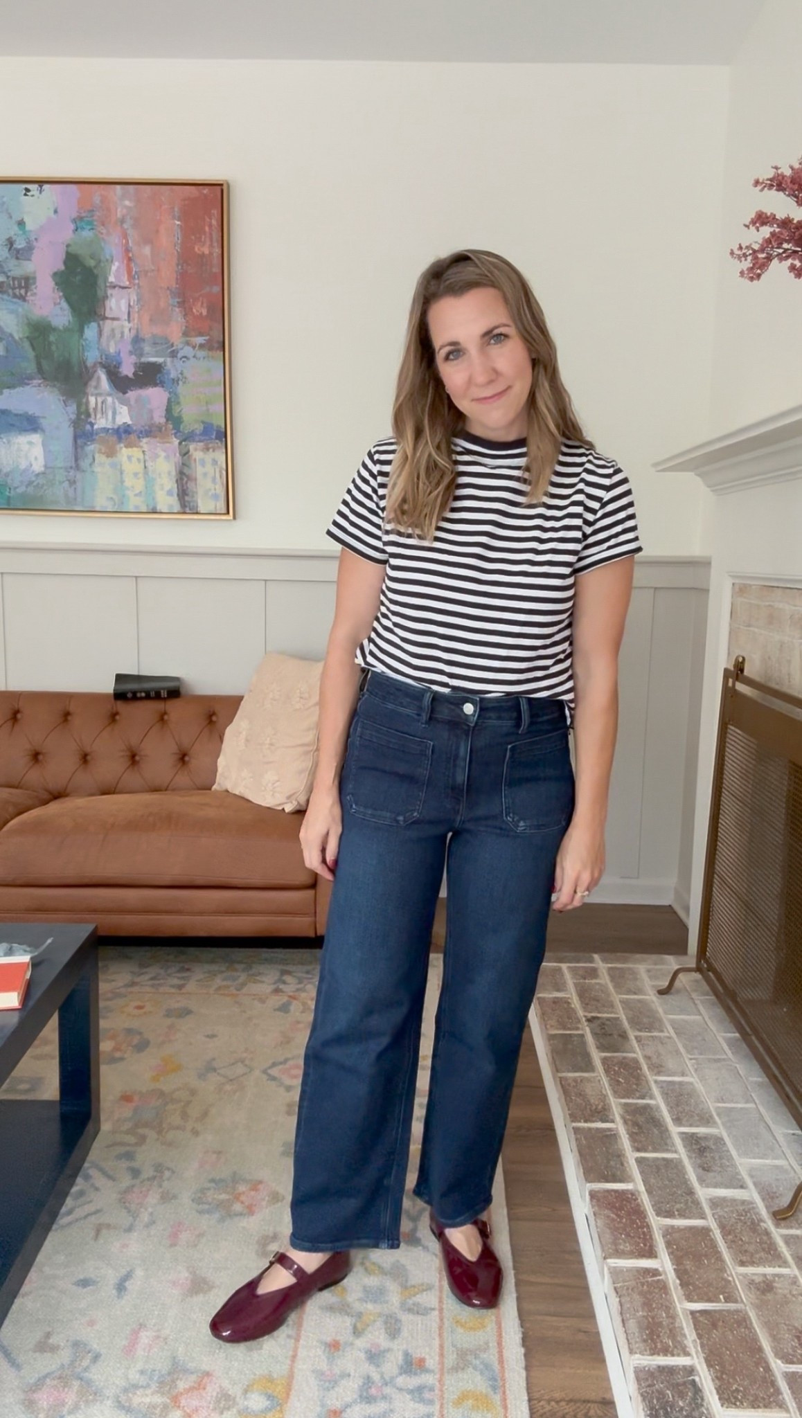 Recently added to the capsule wardrobe. Buttery soft jeans. Burgundy Mary Jane’s  

#LTKStyleTip #LTKFallSale #LTKSeasonal