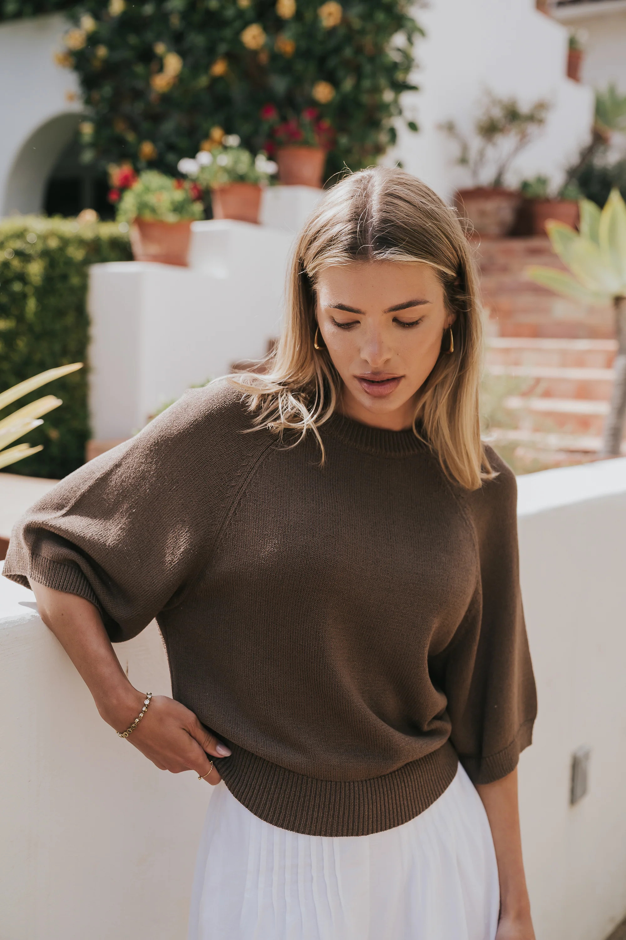 Camille Oversized Sweater in Brown | Böhme US