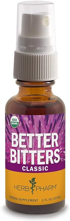 Herb Pharm Better Bitters Certified Organic Digestive Bitters, Classic, 1 Ounce | Amazon (US)
