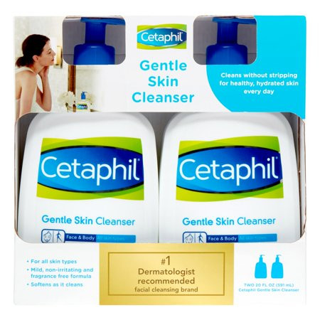 Cetaphil Gentle Skin Cleanser, 20 Oz, 2 Ct | Walmart (US)