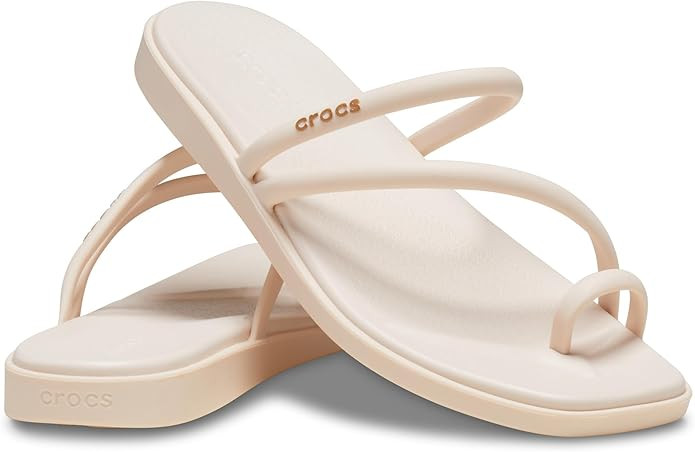 Crocs Women's Miami Toe Loop Sandal Flat | Amazon (US)