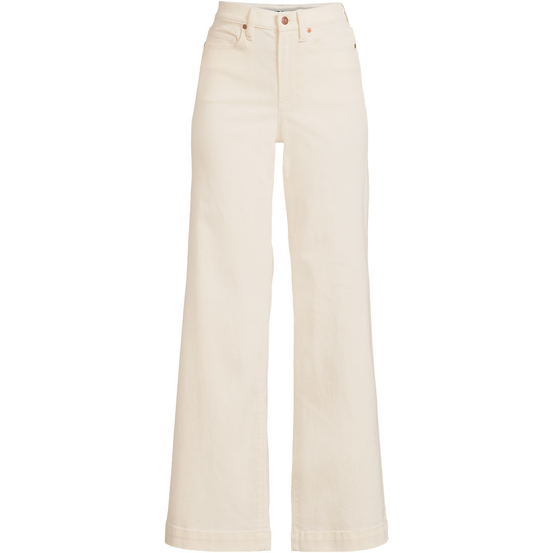 Women's Recycled Denim High Rise Wide Leg Jeans | Lands' End (US)