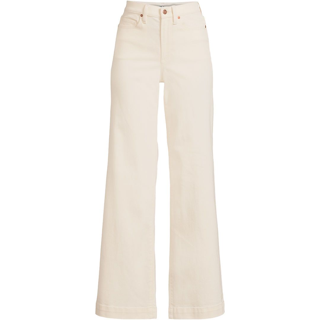 Women's Recycled Denim High Rise Wide Leg Jeans | Lands' End (US)