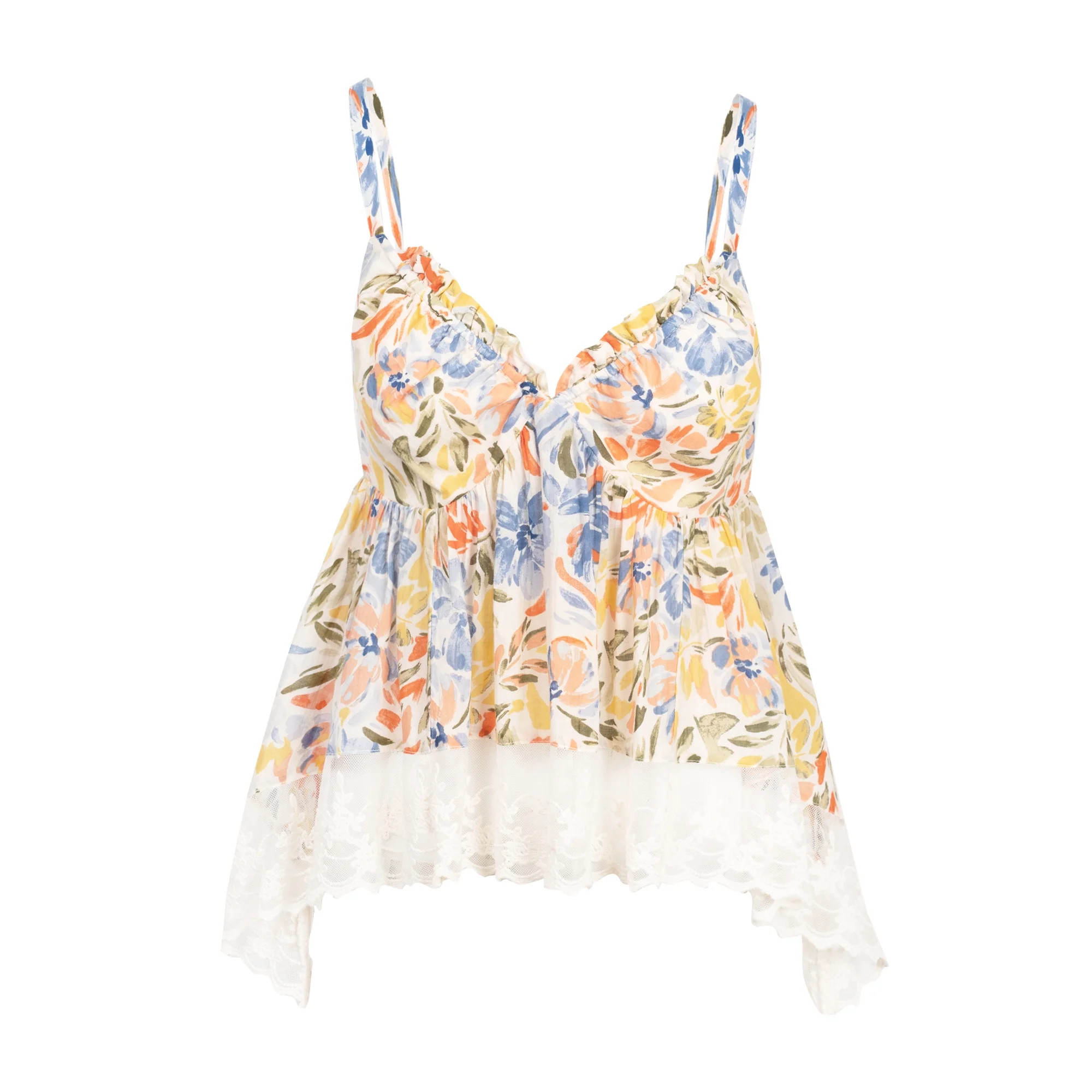 Jessica Simpson Women's Indy Hankerchief Hem Top, Sizes XS-XL | Walmart (US)