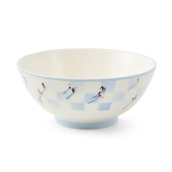 MacKenzie-Childs Gray Malin Ski Holiday Serving Bowl | MacKenzie-Childs