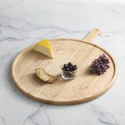 Meg Quinn Cheese Board with Engraved Charcuterie Map & Handle | Frontgate