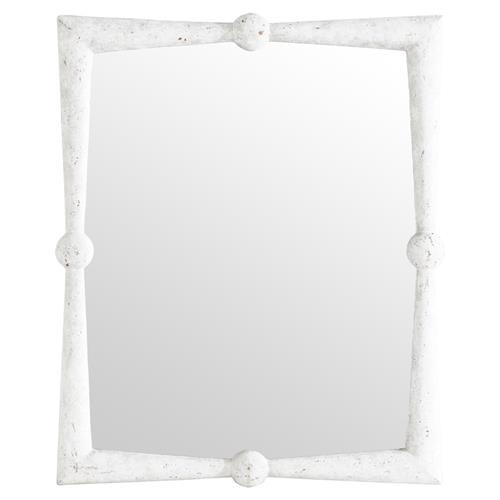 Gabby Home Scarlet Coastal Modern Rustic White Wall Mirror | Kathy Kuo Home