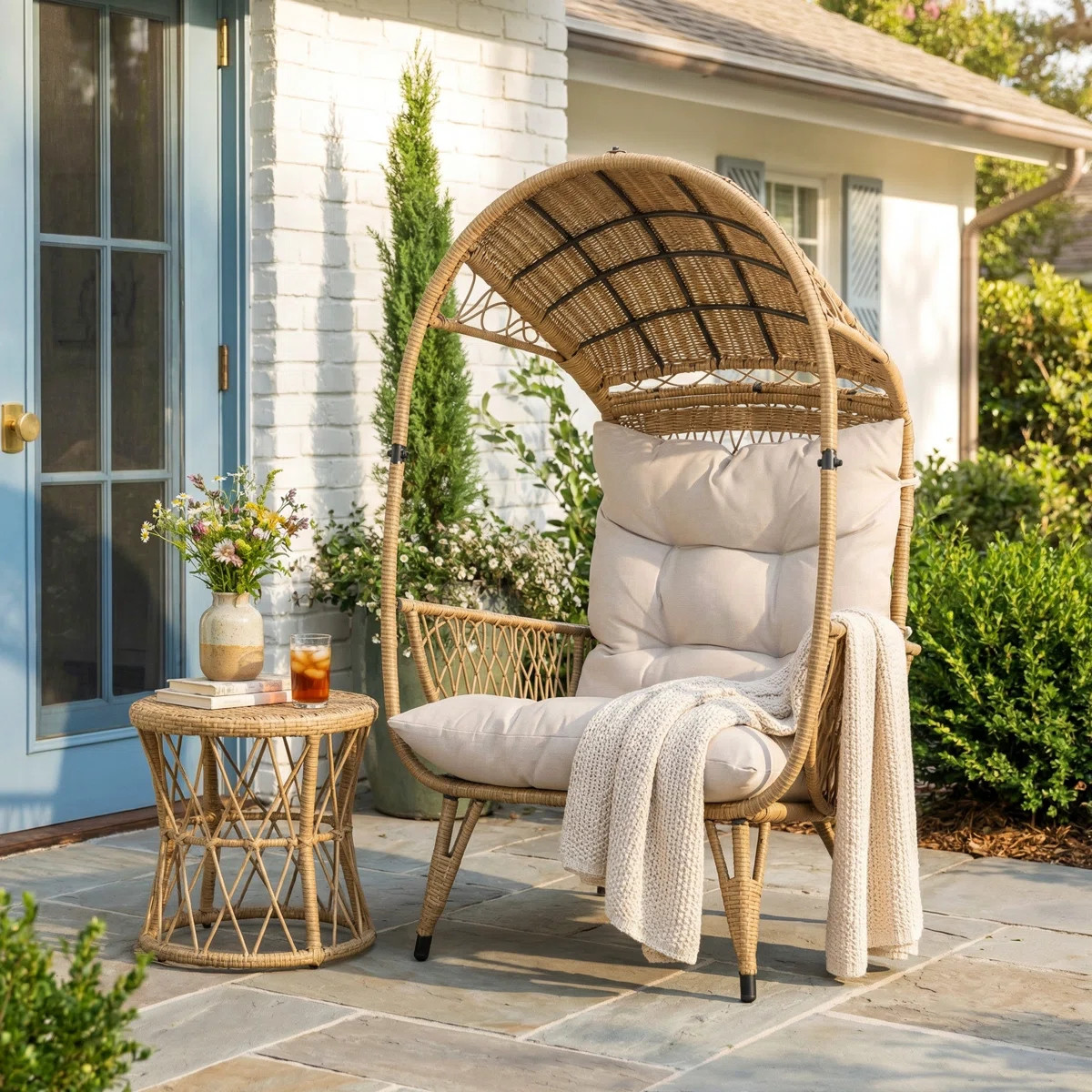 Wicker Outdoor Lounge Chair | Wayfair North America