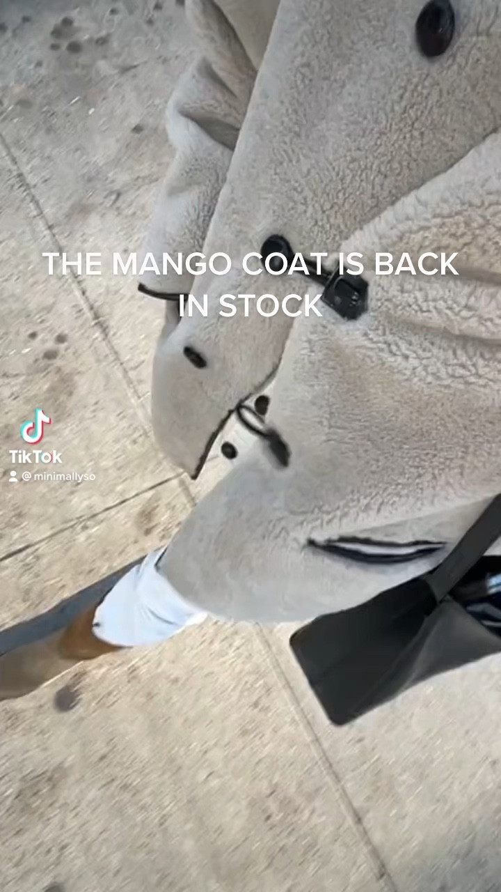 THE MANGO COAT! Back in stock in all sizes!! 
