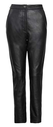 Decrum Fashion Women's Leathers Pant – Iconic and Classy Black Leather Pants for Women | [66318266] Myn Black, XXL | Amazon (US)