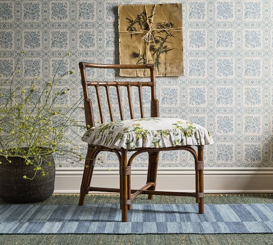 Ruffle Square Seat Cushion | GreenRow