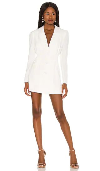 City Blazer Dress in White | Revolve Clothing (Global)