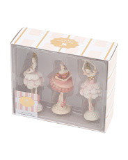 Set Of 3 Sugarplum Ballerina Figurines | Marshalls