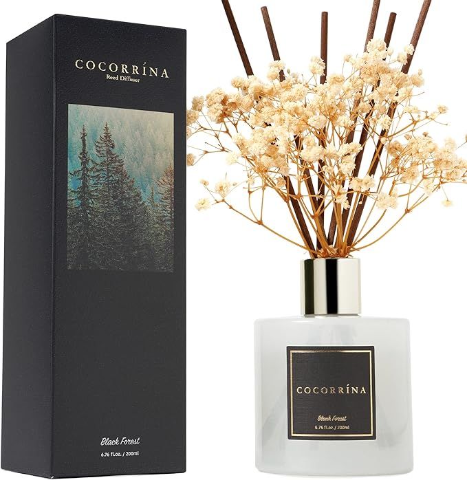 Cocorrína Reed Diffuser Sets, 6.7 oz. Black Forest Diffuser with Sticks Home Fragrance Essential... | Amazon (US)