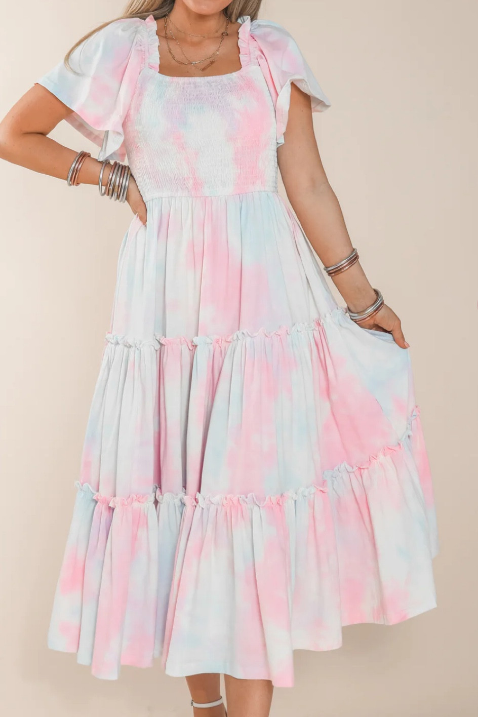 Eras tour dress, Lover era dress, pink and blue midi dress

#LTKFind #LTKSeasonal #LTKstyletip