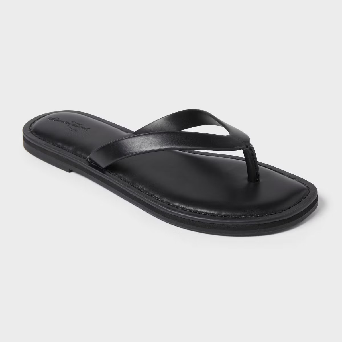 Women's Sherry Thong Flip Flops - Universal Thread™ Black 10: Slip-On Sandals, Memory Foam Inso... | Target