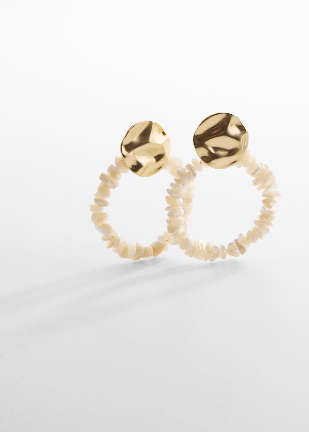 Bead loop earrings -  Women | Mango United Kingdom | MANGO (UK)