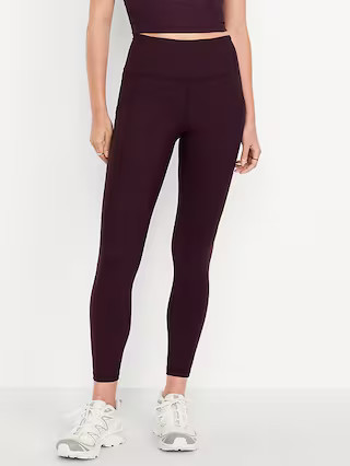 High-Waisted PowerSoft 7/8 Pocket Leggings | Old Navy (US)