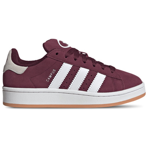 adidas Originals Campus 00s - Girls' Grade School Shoe Maroon/Ftwr White/Gum Size 05.0 | Kids Foot Locker (US)