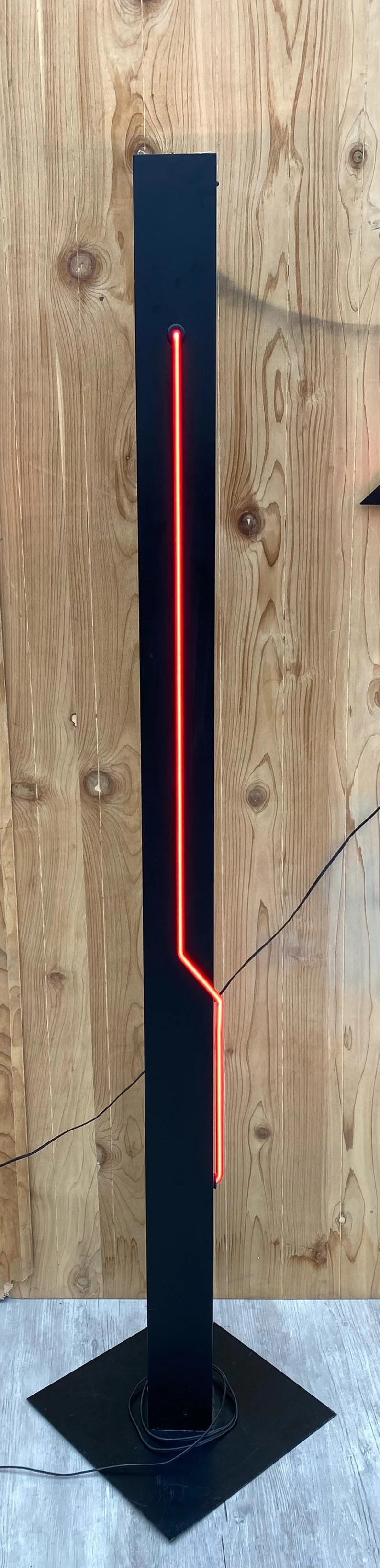 Postmodern Rudi Stern Sculpture & Torchiere Lamp Let There Be Neon | Etsy (US)