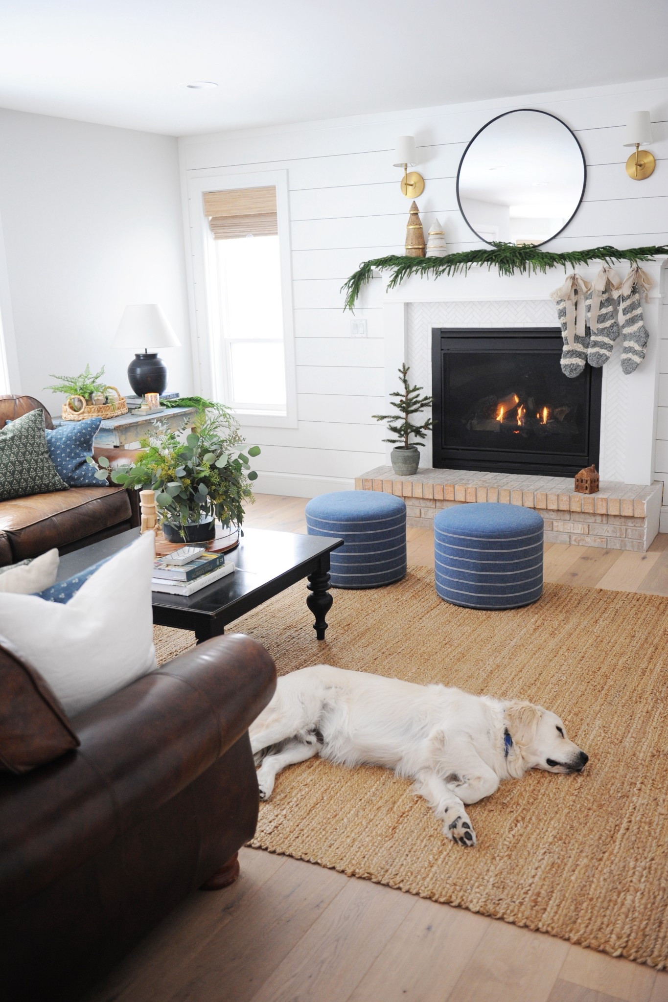 Cozy Christmas family room vibes.💙🎄

Couch | Ottoman | Stockings | Garland | Mirror | Coffee Table | Rug | Christmas Decor

#ltkfindsunder100 

#LTKHome #LTKFindsUnder50 #LTKHoliday
