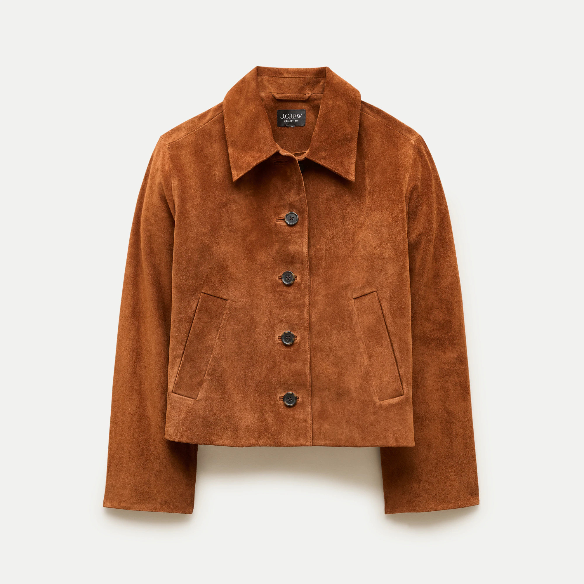 Cropped Barn Jacket™ in suede | J. Crew US