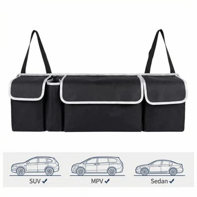 Car Back Seat & Trunk Storage Bag, Hanging Multifunctional Organizer For Auto Interior Accessories | Wayfair North America