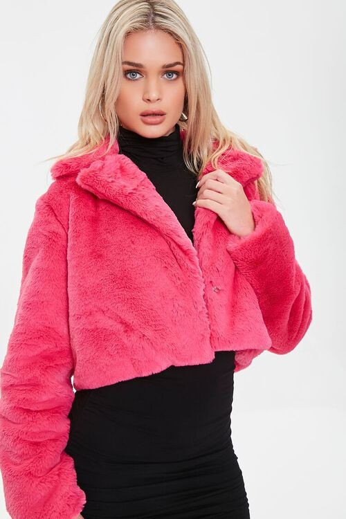 Cropped Faux Fur Coat | Forever 21 (US)
