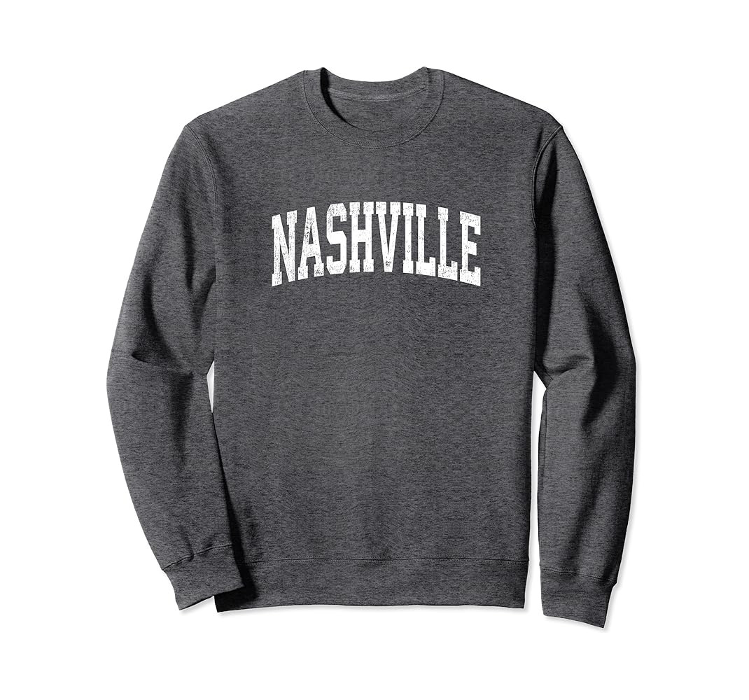 Nashville Tennessee TN Vintage Athletic Sports Design Sweatshirt | Amazon (US)