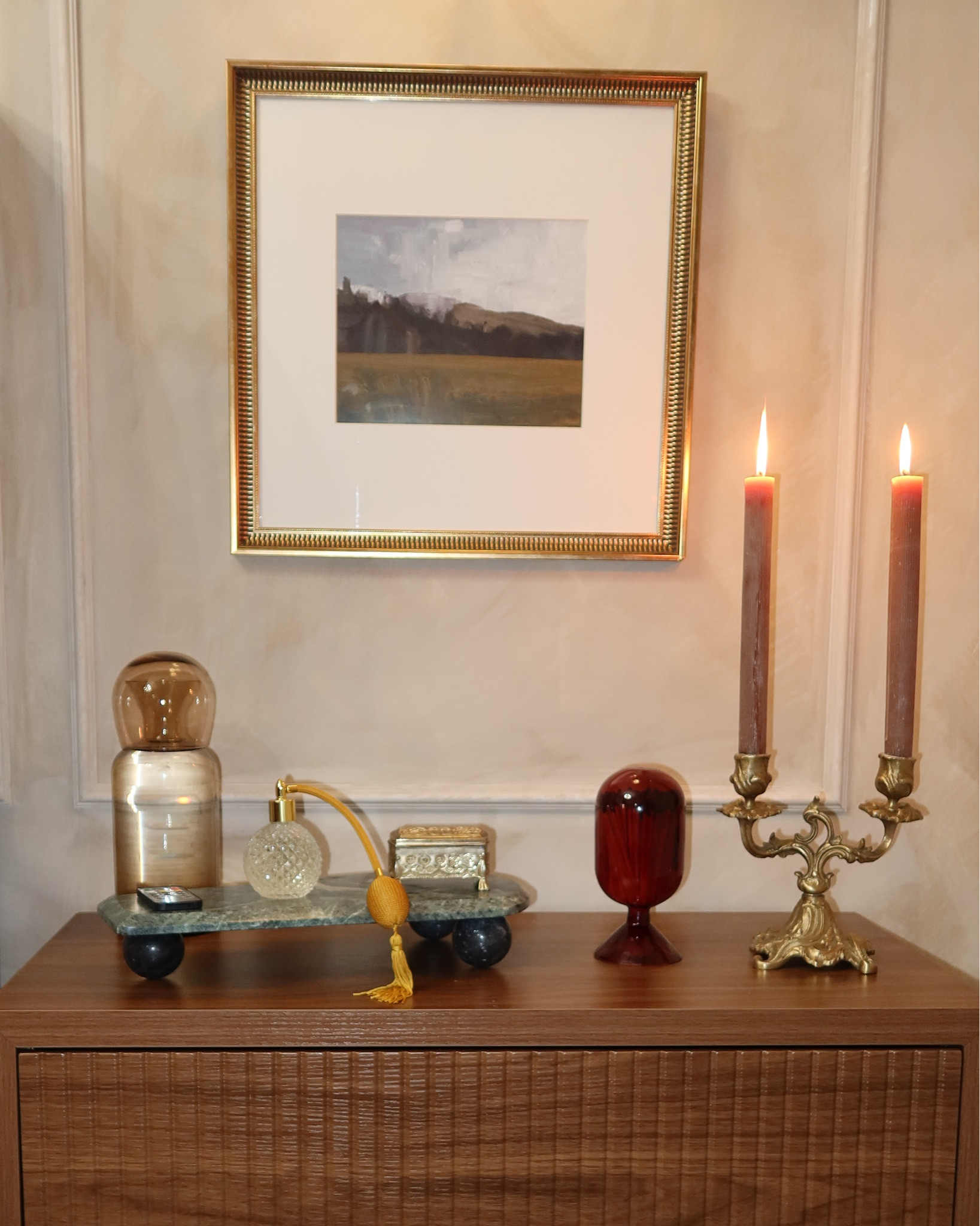 Nightstand organization #homedecor #amazonfinds #amazonmusthave #candleholder #marble #tray 

#LTKHome