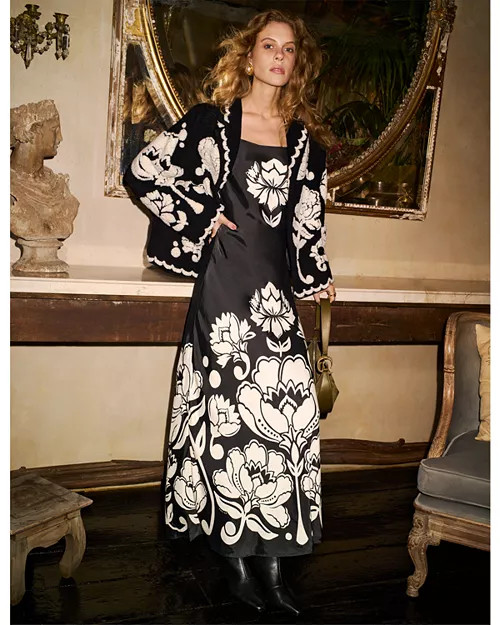 Floral Arabesque Fleece Coat | Bloomingdale's (US)