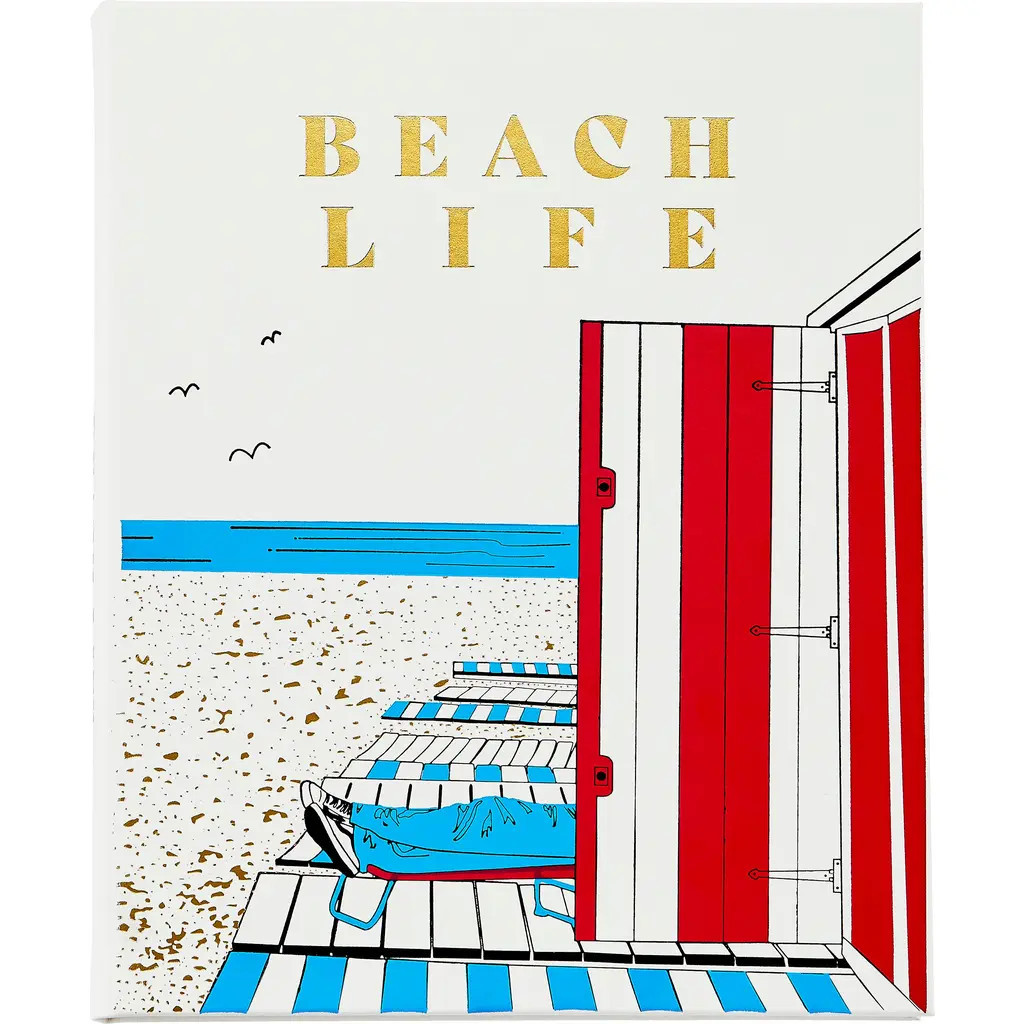 Graphic Image Beach Life Leather Coffee Table Book in Ivory at Nordstrom | Nordstrom