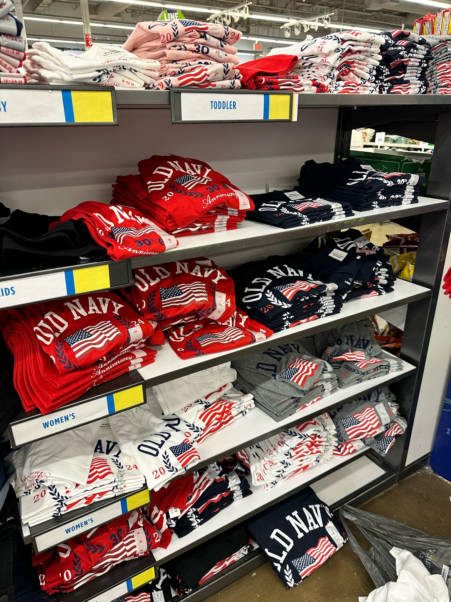 Matching family t shirts from old navy for Fourth of July! For only $5 each we had to!

Baby girl: white, 0-3 months, plan to pair with a red bow
Mom: white, x-large, plan to pair with some biker shorts and knot the shirt
Dad: black, x-large

#LTKFamily #LTKFestival #LTKSeasonal