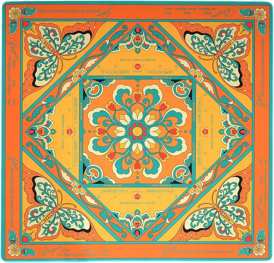 FUYIHGL® Aesthetic Mahjong Mat for Table with Rules: 33" Noise Reduction & Non-Slip Neoprene Ame... | Amazon (US)