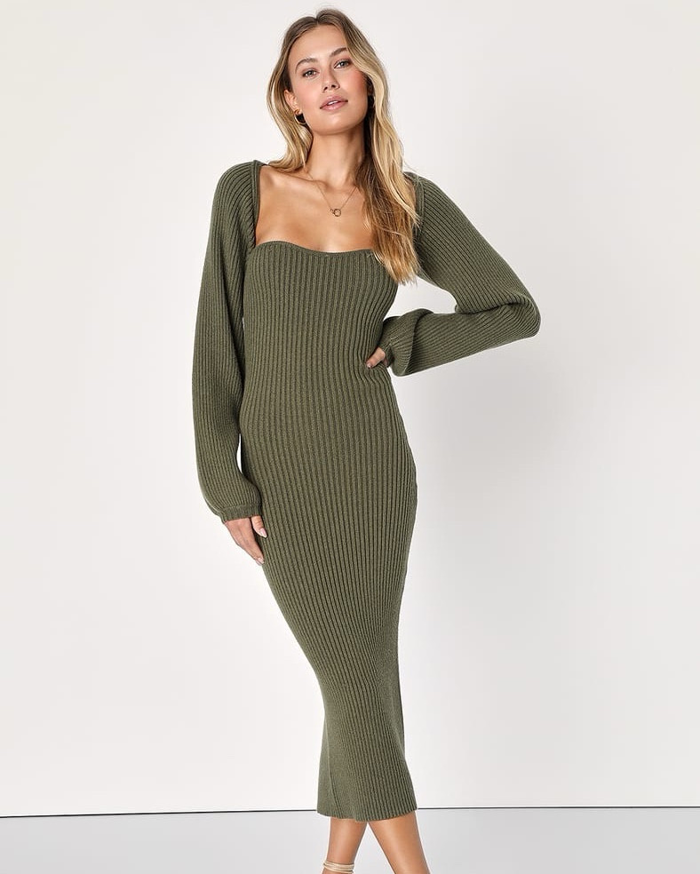 This sweater dress set is a great fall capsule wardrobe piece and great for fall family pictures under $75  

It comes in two colors and you can wear it with the shrug or without for two different looks. 

Ribbed sweater dress - lulus - cream sweater dress - engagement photo dress - family picture dress -

#LTKFindsUnder100 #LTKStyleTip