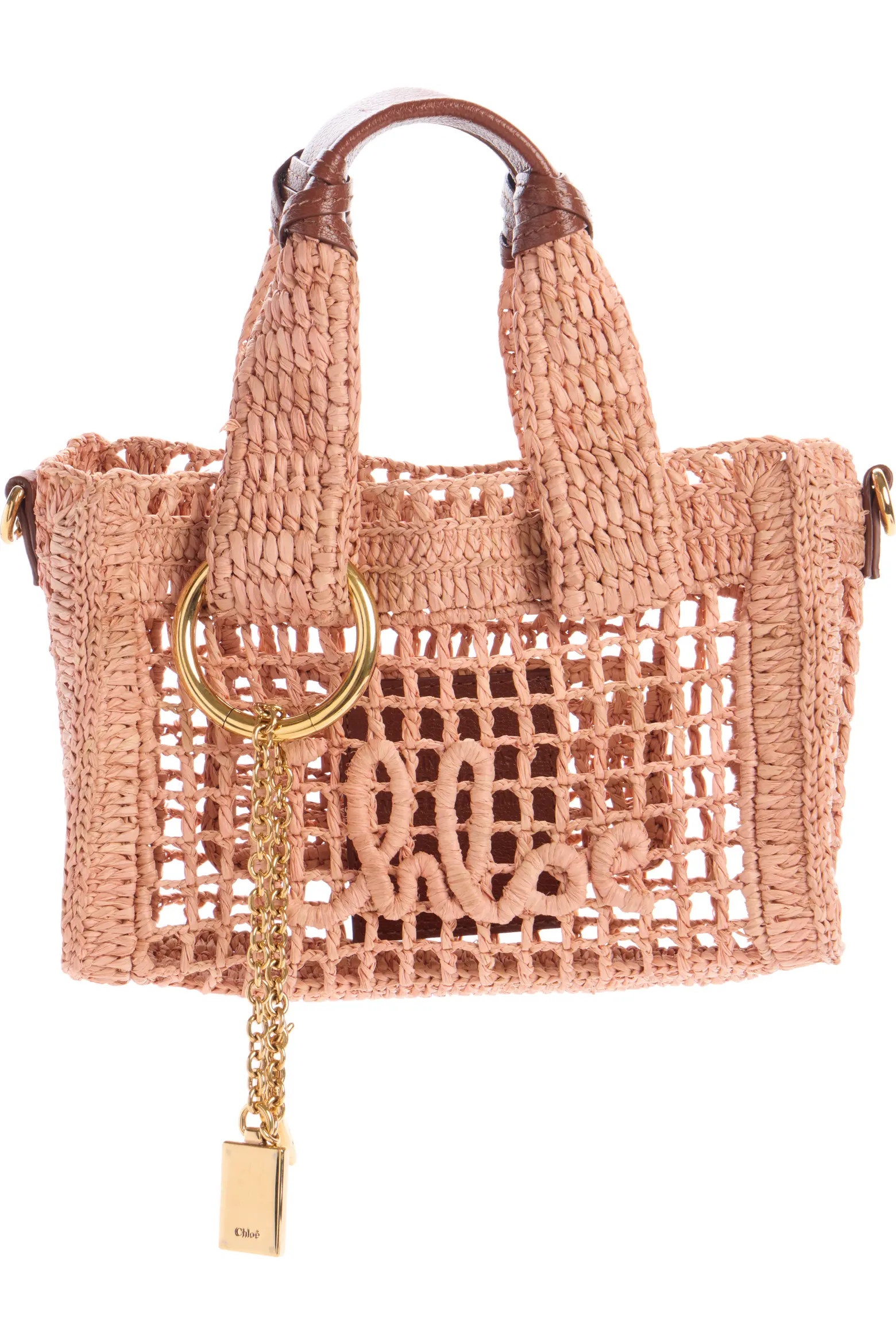 Mini Summer Banana Crochet Raffia East/West Tote (Women) | Nordstrom | Nordstrom