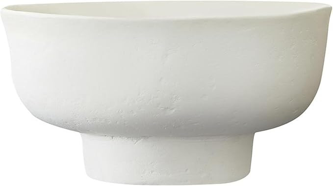 Santa Barbara Design Studio Decorative Bowls Lightweight Paper Mache Bowl, 9" Diameter, White | Amazon (US)