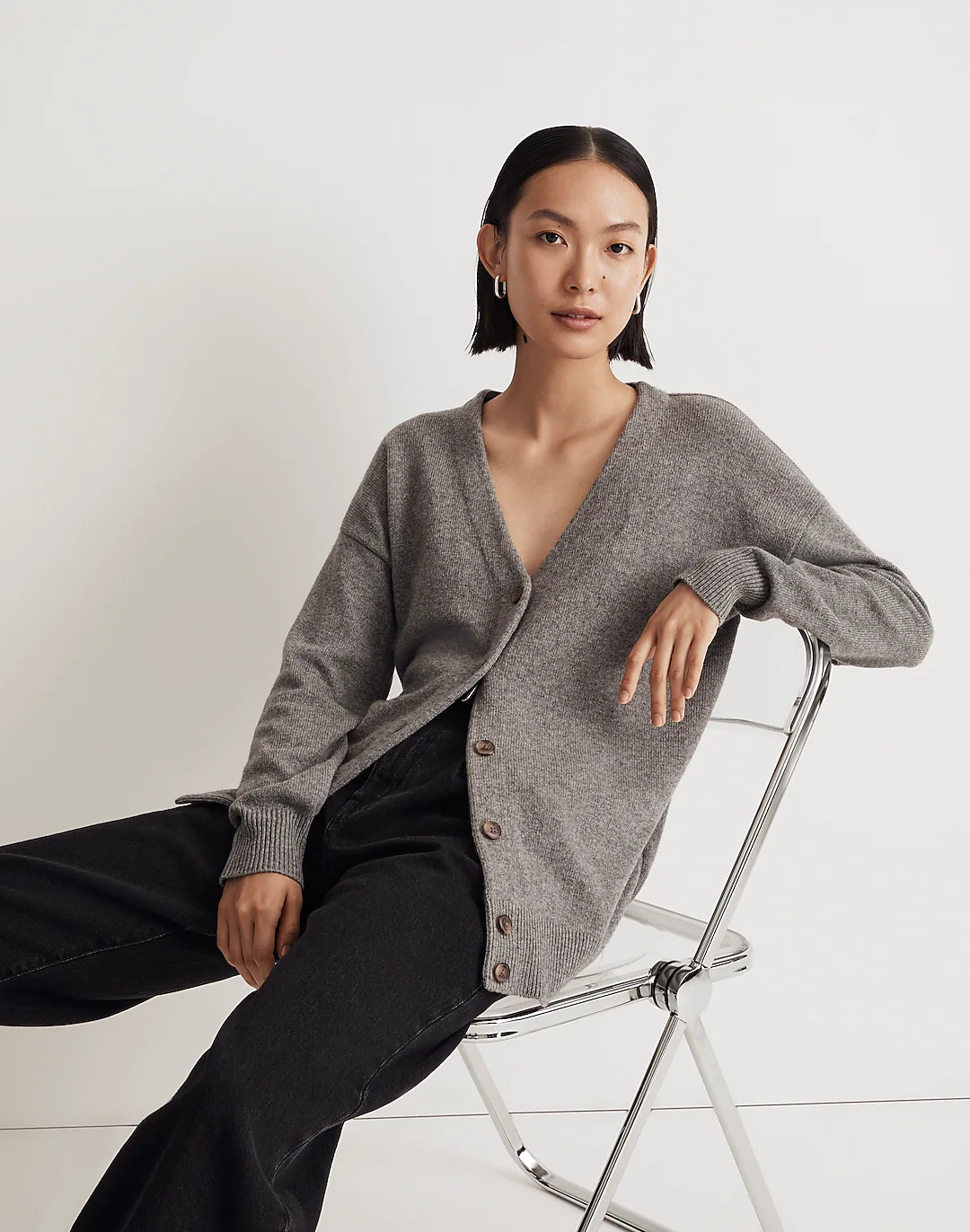 V-Neck Relaxed Cardigan | Madewell